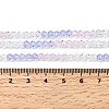 Transparent Gradient Color Glass Beads Strands GLAA-F131-01A-02-5