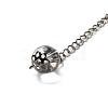 Mixed Gemstone Triangle Dowsing Pendulum Pendants G-G022-01AS-5