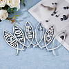 SUPERFINDINGS 6Pcs 6 Style ABS Easter Decoration Sticker DIY-FH0006-22-4