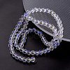 Electroplate Transparent Glass Beads Strands EGLA-YW0001-65A-5