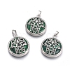 Synthetic Malachite Pendants G-L512-J19-1