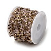 Handmade 304 Stainless Steel Glass Round Link Chains CHS-L032-09G-03-3