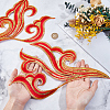 2Pcs Cloud Clothing Computerized Embroidery Cloth Iron on/Sew on Patches DIY-GF0012-97B-3