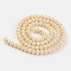 Electroplate Opaque Solid Color Glass Beads Strands EGLA-A034-P2mm-L14-2
