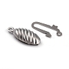 Non-Tarnish 304 Stainless Steel Box Clasps STAS-H151-16P-4