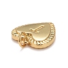 Rack Plating Golden Brass Pendants KK-E260-01G-T-3