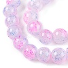 Baking Paint Crackle Glass Bead Strands DGLA-Q023-8mm-YS55-A-3