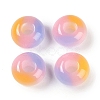 Triple Color Resin European Beads RESI-F055-06E-1