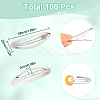100Pcs Iron Hair Clip Findings PHAR-SC0001-002B-2