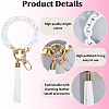 Acrylic & Zine Alloy & PU Pendant Decoration KEYC-WH0052-01B-5