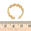 Adjustable 304 Stainless Steel Cuff Open Rings for Women RJEW-Z122-03G-02-5