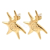Vortex Spiral 304 Stainless Steel Stud Earrings EJEW-C169-02G-3