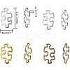 Tibetan Style Alloy Linking Rings TIBE-PH0004-89-2