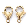 Ion Plating(IP) 304 Stainless Steel Lobster Claw Clasps STAS-H353-D-02G-2