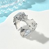 304 Stainless Steel Cuff Open Rings for Women RJEW-L341-02E-P-1