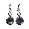 Natural Amethyst Pendants G-F777-05P-07-1