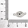 Brass Cubic Zirconia Links KK-P134-61P-3