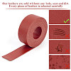2M Flat Double Face Lychee Pattern Imitation Leather Band LC-WH0010-01A-03-4