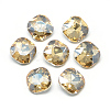 Pointed Back Glass Rhinestone Cabochons RGLA-T032-10x10mm-09-1