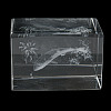 3D Laser Engraving Animal Glass Figurine DJEW-R013-01B-4