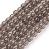 Natural Smoky Quartz Beads Strands G-C076-4mm-4-1