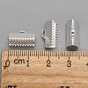 Iron Ribbon Crimp Ends E005Y-S-3