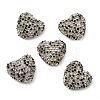 Sparkling Acrylic Heart Beads with Rhinestone Embellishment OACR-NH0001-02B-06-1