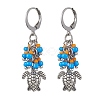 Tibetan Style Alloy Dangle Leverback Earrings EJEW-MZ00119-05-1