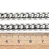Non-Tarnish 304 Stainless Steel Curb Chain/Twisted Chain Necklace Making X-STAS-A028-N122P-3
