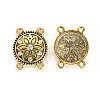 Alloy Rhinestone Multi-Strand Links PALLOY-P185-01AG-RS-1