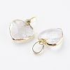 Natural Quartz Crystal Pendants G-G737-14A-G-2