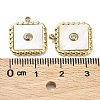 Ion Plating(IP) 304 Stainless Steel Pave White Shell Pendants STAS-Q254-36G-3