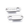 Tarnish Resistant 201 Stainless Steel Chain Tags STAS-N095-027-3