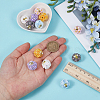 12Pcs 6 Colors Handmade Polymer Clay Beads CLAY-FG0001-01A-3