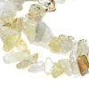 Natural Gold Rutilated Quartz Chip Bead Strands X-G-M205-18-3