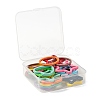 30Pcs 3 Style Spray Painted Iron Split Key Rings KEYC-LS0001-02-6
