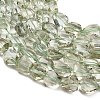 Natural Green Quartz Faceted Nugget Beads GG-CBA1668-C01-01-3