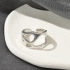 304 Stainless Steel Open Cuff Rings for Unisex RJEW-Q003-03P-4