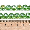Transparent Electroplate Glass Beads Strands EGLA-N002-34C-B12-3