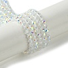 Electroplated Glass Beads Strands EGLA-P055-01B-AB01-1