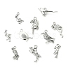 80Pcs 8 Styles Tibetan Style Alloy Pendants FIND-CJ0006-09-8