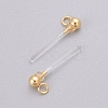 Transparent Painless Prevent Allergy Resin Stud Earring Findings X-KY-L005-06G-1