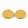Painted Natural Wood Beads WOOD-S049-02C-08-2