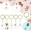 Iron Plastic Keychains KEYC-FZC0001-001A-G-5