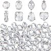 80Pcs 8 Style Acrylic Sew on Rhinestone OACR-FG0001-17-1