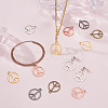 100Pcs 5 Colors Zinc Alloy Pendants FIND-GA0008-23-4