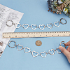 2Pcs Alloy Heart Boot Strap Chains FIND-FG0003-66-3
