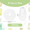 200Pcs 2 Styles Plastic Pegboard Hooks Stoppers FIND-FH0011-20-2