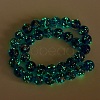 Handmade Gold Sand Lampwork Beads Strands LAMP-P051-L07-12mm-3