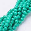 Natural Mashan Jade Round Beads Strands X-G-D263-6mm-XS15-1